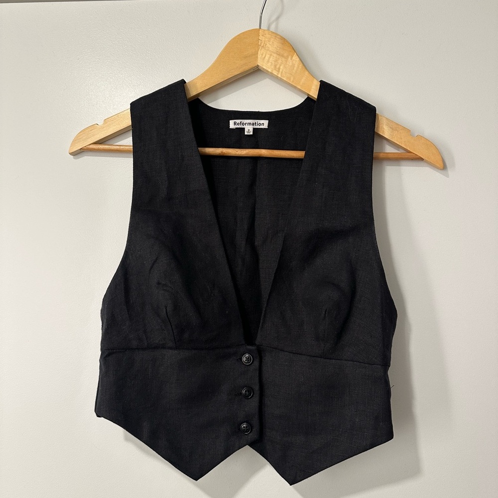 Reformation Black Vest